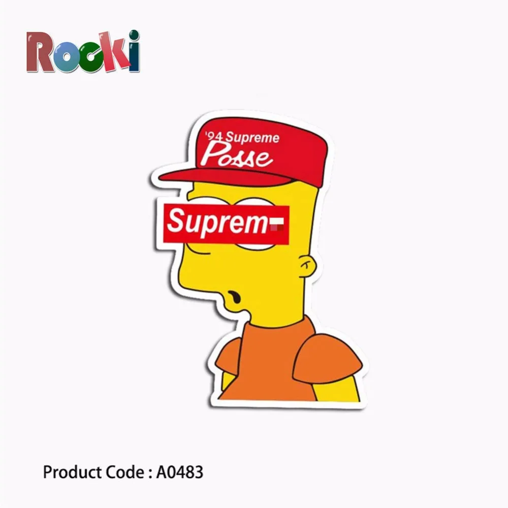 Sticker Suprem Simpson Cartoon Anime Cool Fashion Funny Sticker Suprem Simpson Cartoon Anime Cool Fashion Funny