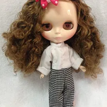 Ню Блит куклы каштановые волосы завод кукла, кукла подходит для DIY 1214