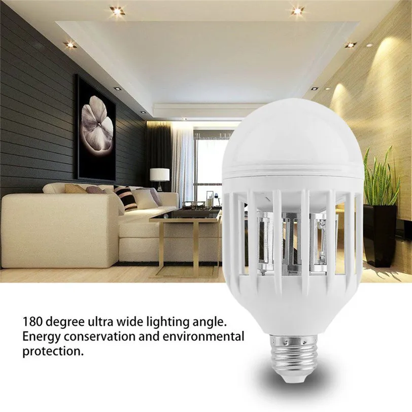 

E27 15W Mosquito Killer Lamp LED Lighting Anti-mosquito LED Lighting 220V Standard Birdcage Shape Light
