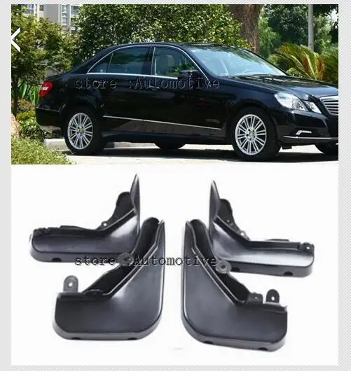 4 шт. крыло брызговики для E Class мягкий пластик Mercedes Benz W212 E250 E300 E350 2008 2010 2011 2012|for mercedes