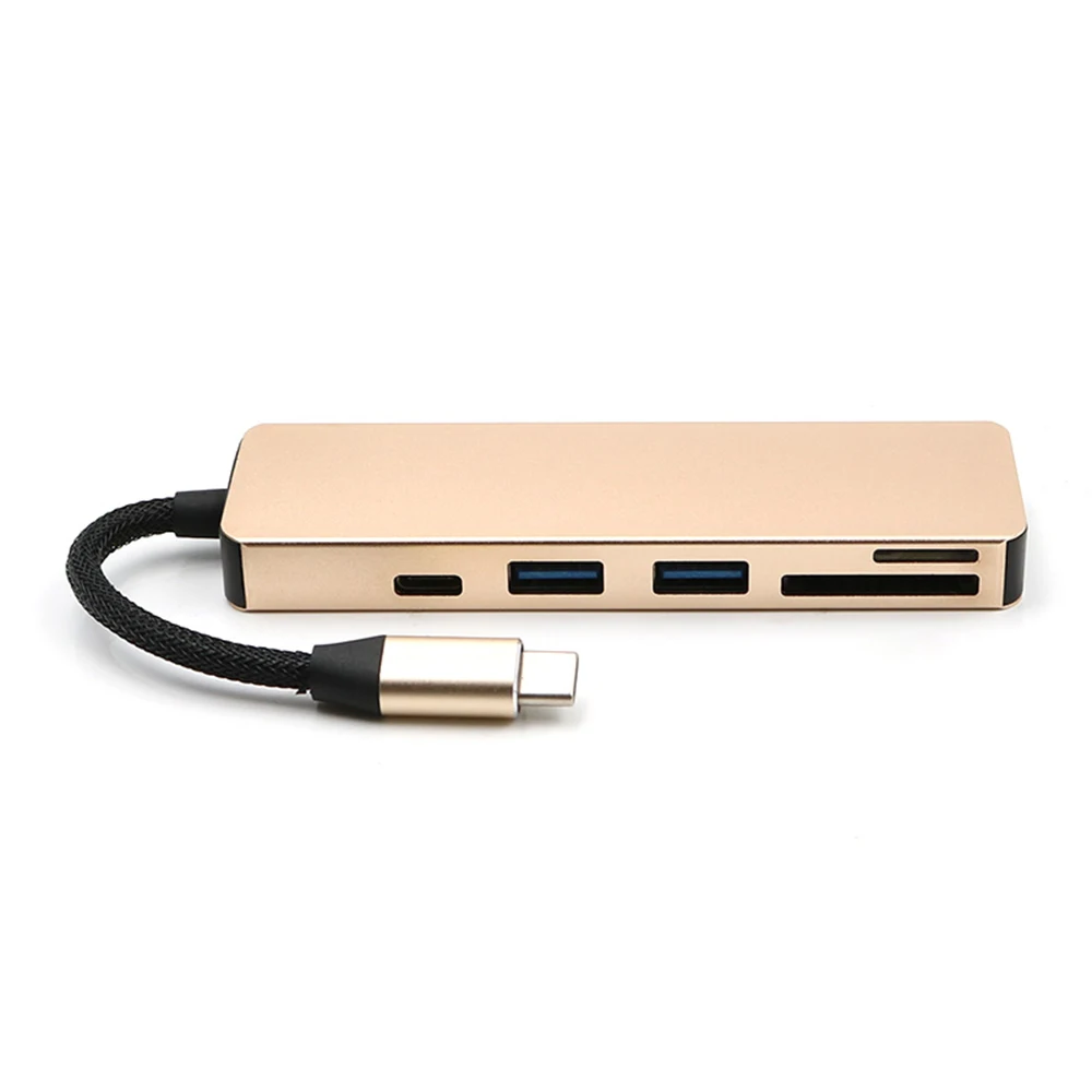 USB концентратор 5 в 1 с 2 портами 3 0 и кардридером для SD TF карт|USB-хабы| |