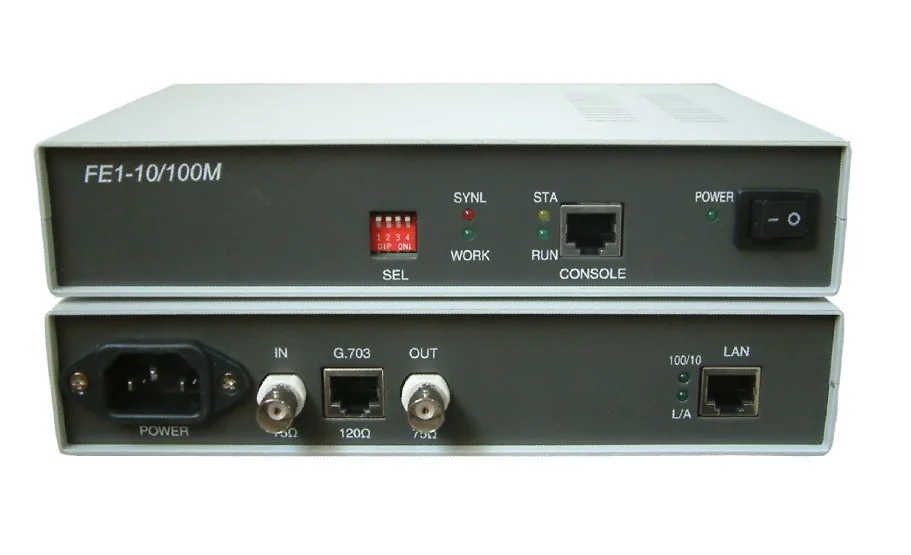 

HighTek HT-018 FE1-10 / 100M bridge, E1 to Ethernet, FE1 / 10BASE