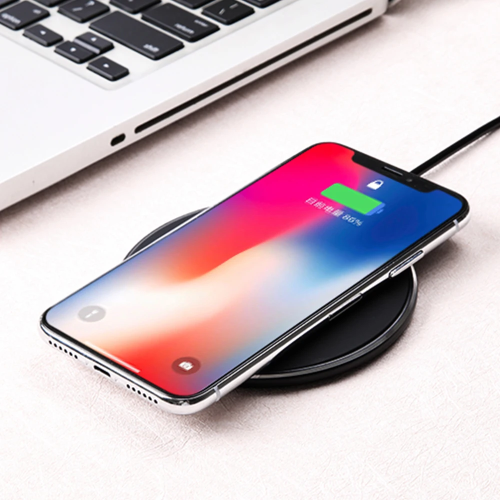 10 Вт Qi Быстрое беспроводное зарядное устройство для iPhone X XR XS Max 8 Samsung Note S8 S9 Plus S7 S6