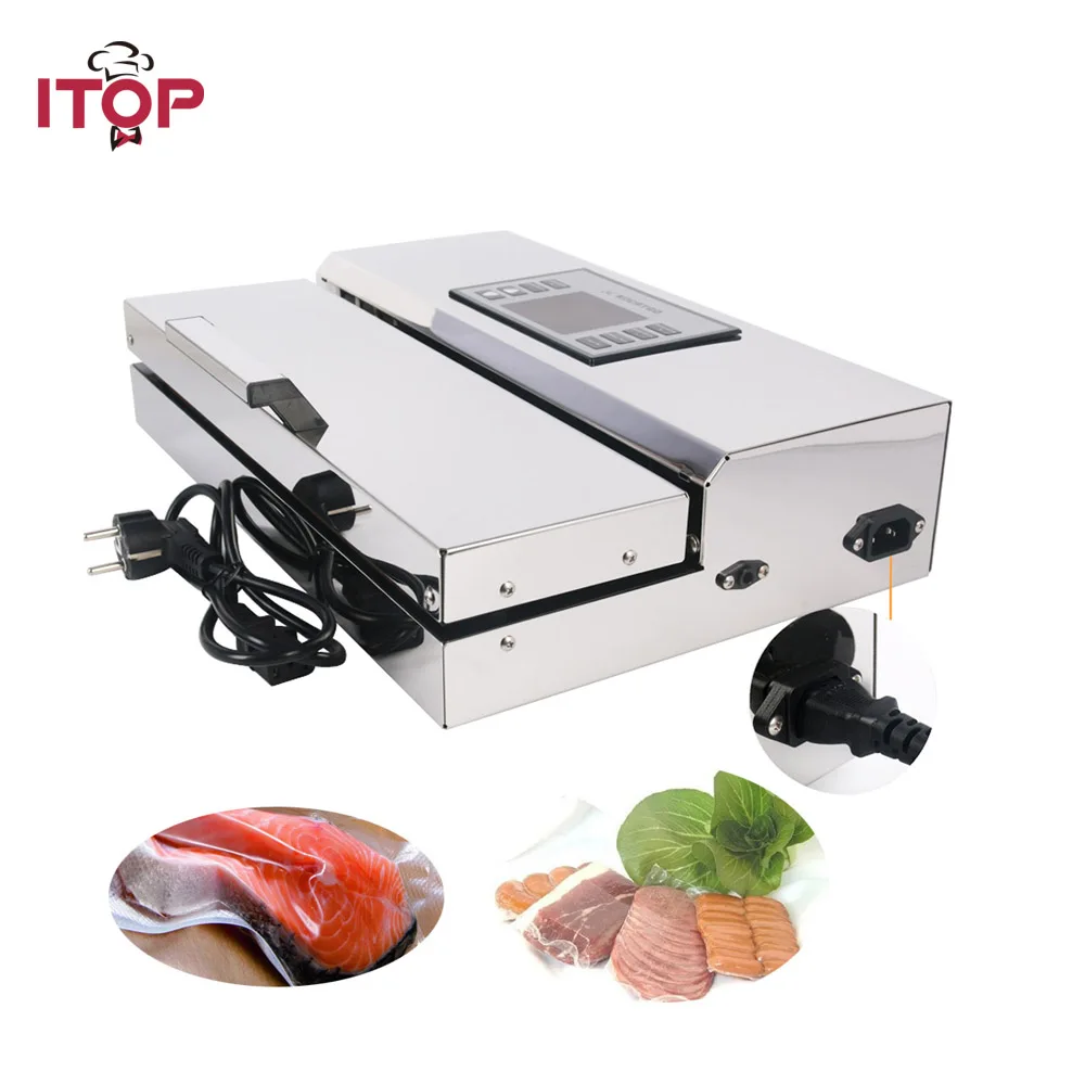 

ITOP Home use Food Vacuum Sealer Packing Machine 30cm Length Semi-automatic Electric Vacuum Sealers Food Processors