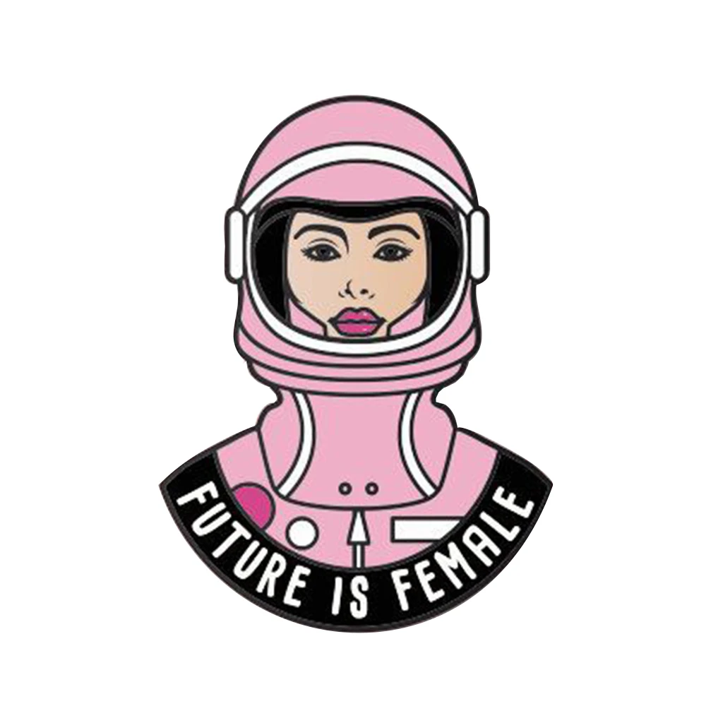 

Future is female enamel pin badge