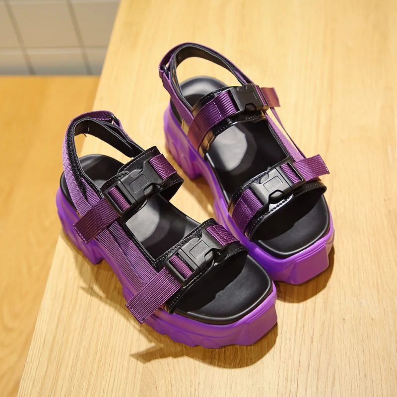 Zatsopan Chunky Sandals Women Buckle Platform Summer Shoes Woman Open Toe Casual Sandal Sandalias Mujer 2019 Sandale Plate Femme