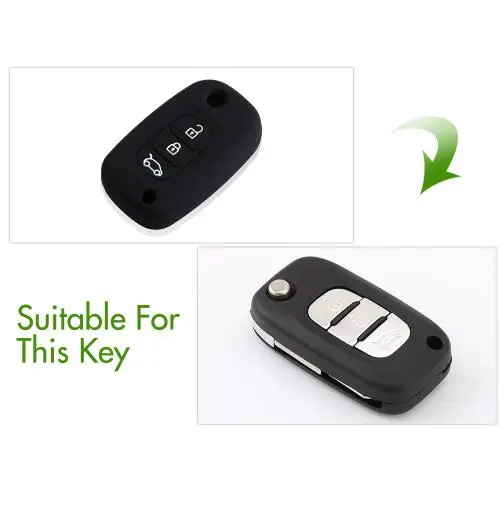 

Silicone Car Key Case Cover for LADA Priora Sedan Sport Kalina Granta Vesta X-Ray XRay Remote Key Shell Fob Auto Parts