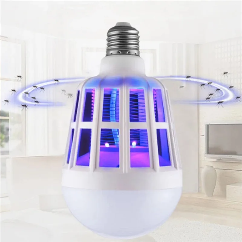 Lamparas 220V E27 UV LED Bulb 15W Electric Mosquito Killer Lamp Insect Trap Ball Light Anti Repellent Fly Bug Zapper Lighting