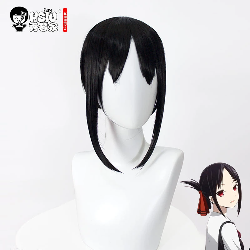 Hsiu New High Kaguya Shinomiya Quality Anime Kaguya Sama Love Is War Cosplay Wig Halloween Girl Wig Black Fiber Synthetic Wig Aliexpress