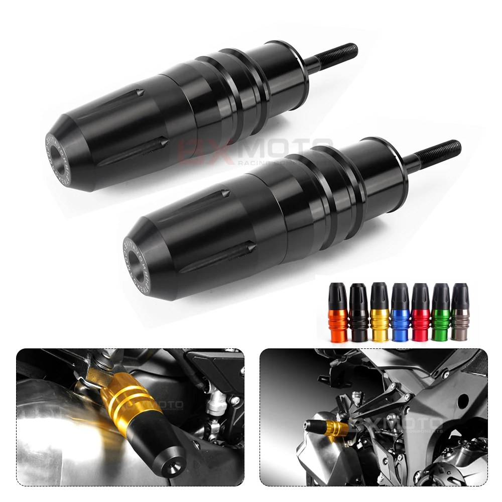 2pcs Motorcycle Accessories CNC frame slider Crash Pads Exhaust Sliders Crash Protector For
