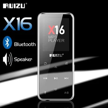 

RUIZU X16 Bluetooth MP3 Player Hifi Sports Flac Music Player With Built-in Speaker Support FM Radio Recording E-Book Pedometer