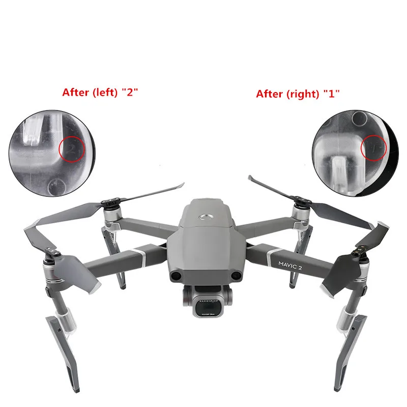 Увеличение шасси карданный амортизатор ноги для dji mavic 2 zoom Pro drone аксессуары