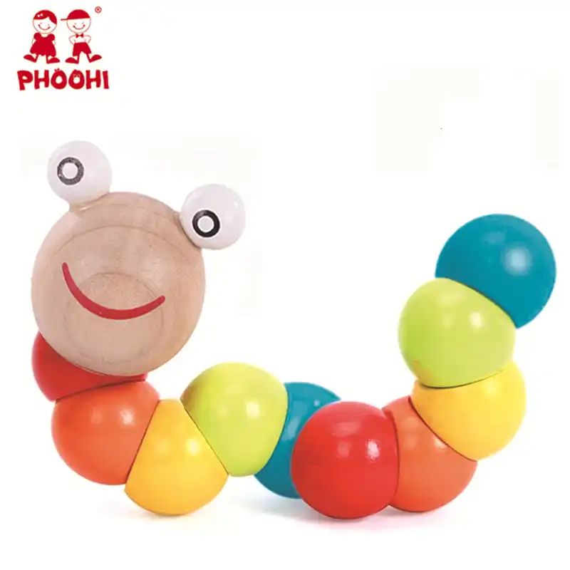 wooden caterpillar