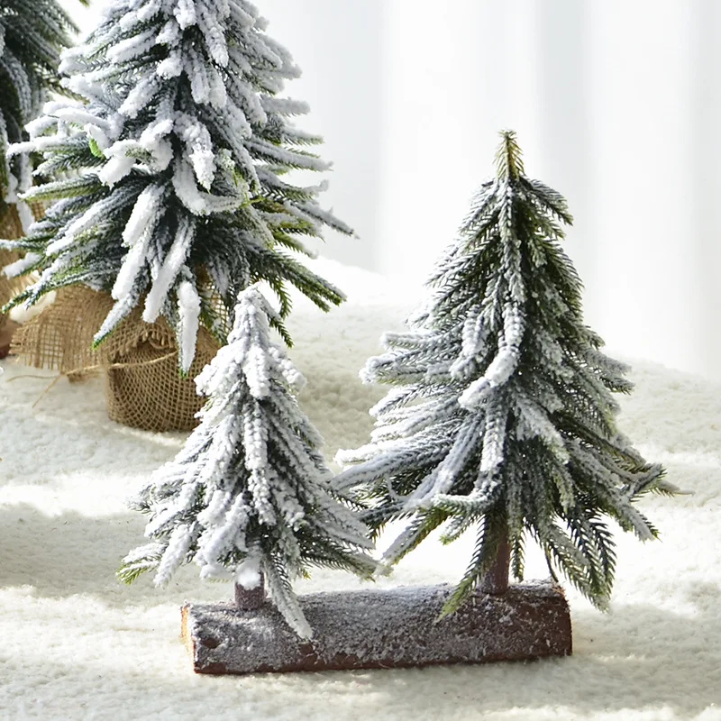Рождественская искусственная мини-елка снежинка елка Рождественская поддельная елка настольные украшения для дома Новогодние украшения Navidad Декор