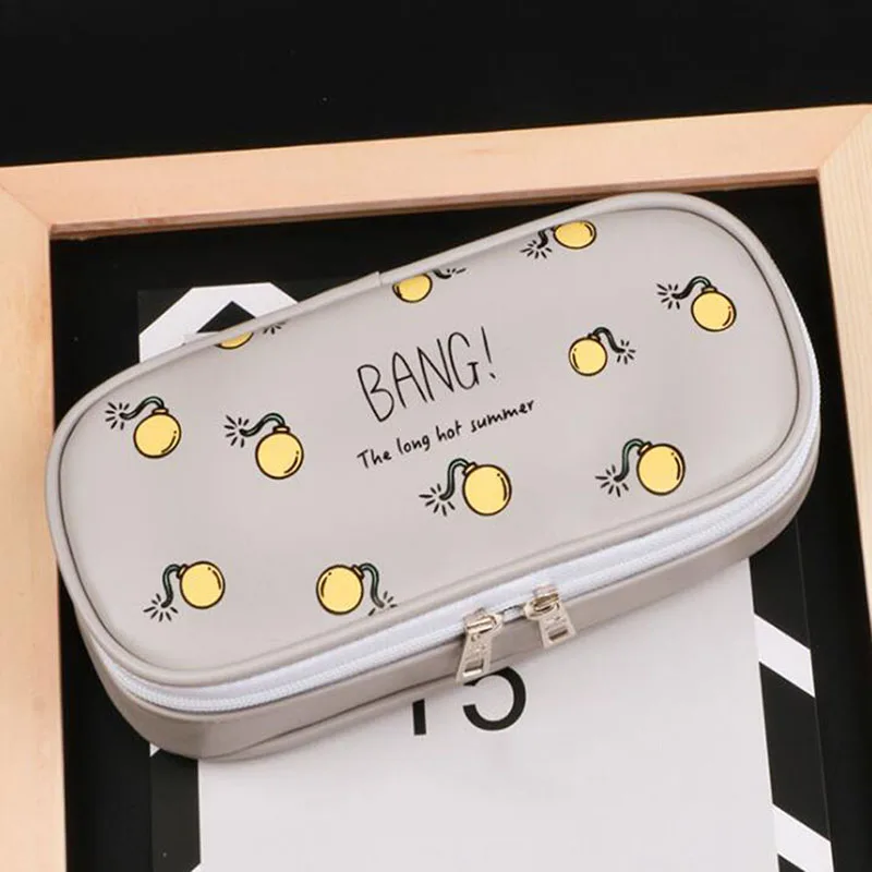 Креативная Милая женская сумка для макияжа с принтом ярких цветов
