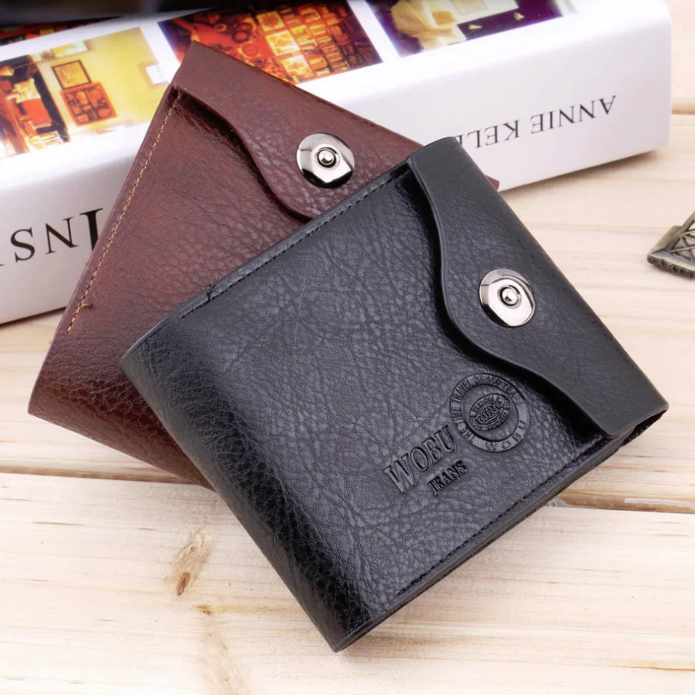  Bifold Wallet Men's PU Leather Credit/ID Card Holder Slim Purse Gift 2016 Fashion 