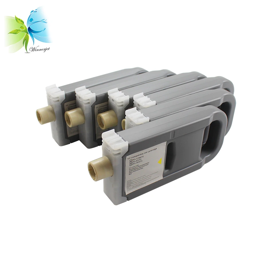 Winnerjet 5 цветов 700 мл IPF 307 совместимый чернильный картридж для принтера Canon IPF830 IPF840
