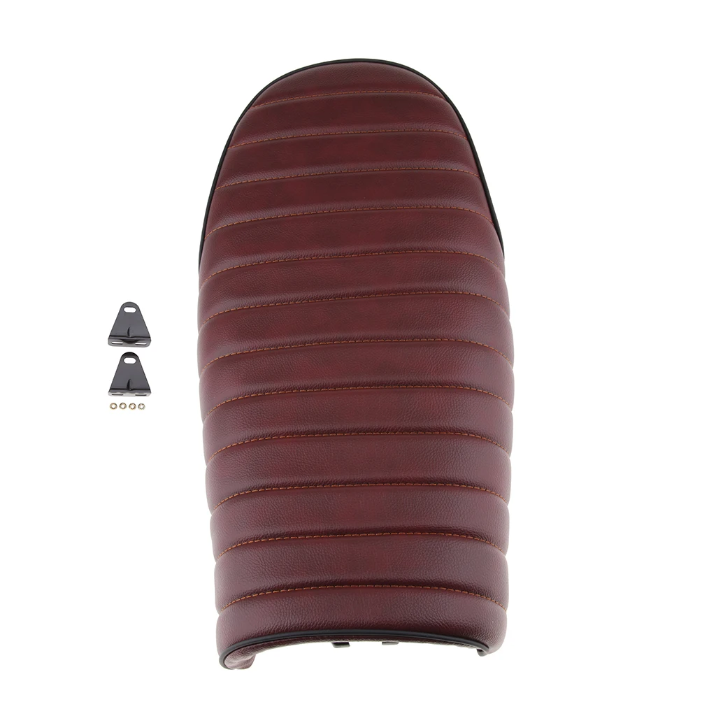 

Motorcycle Retro Vintage Cafe Racer Seat Flat Brat Style Universal #04 Motorcycle Cushion Seat Retro Seat Cushion