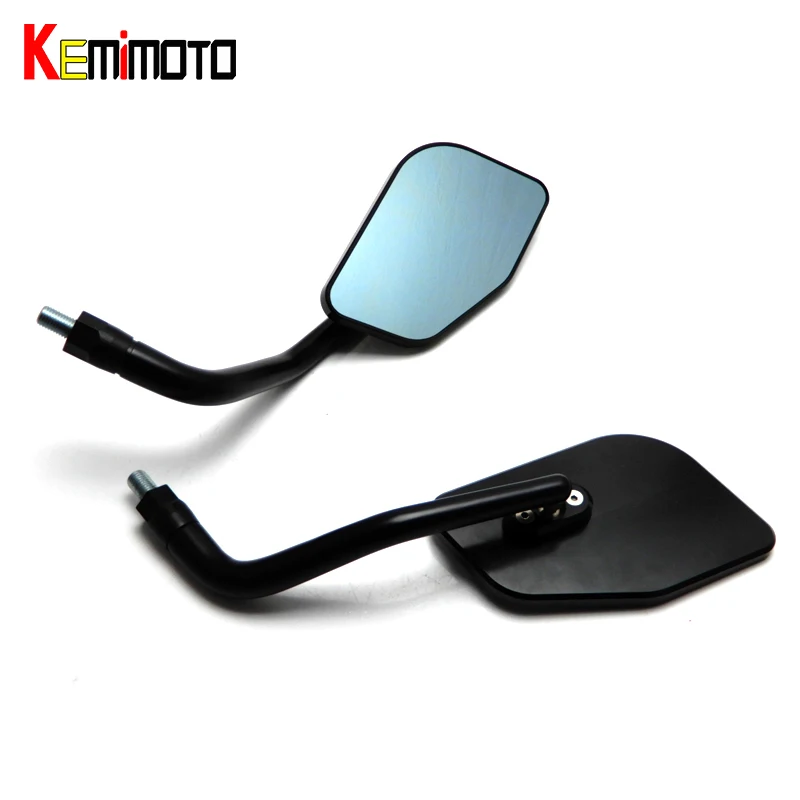 

KEMiMOTO 7/8" Handle Bar End Smoke Blue Mirror fit For DUCATI for BMW for KAWASAKI 2015 2016 motorcycle review mirror