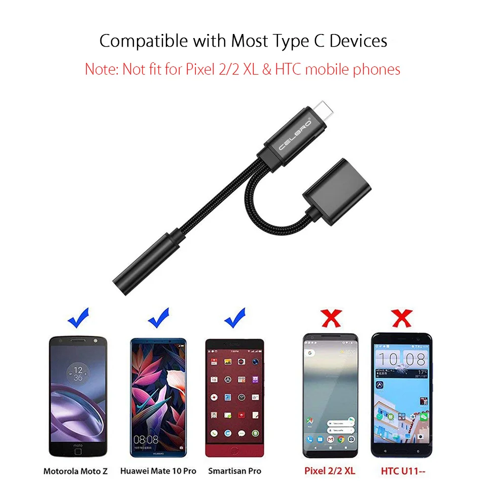Кабель Переходник USB Type C на 3 5 мм для наушников Xiaomi Mi Mix 8 Mi8 Pro/SE 5|Переходники и