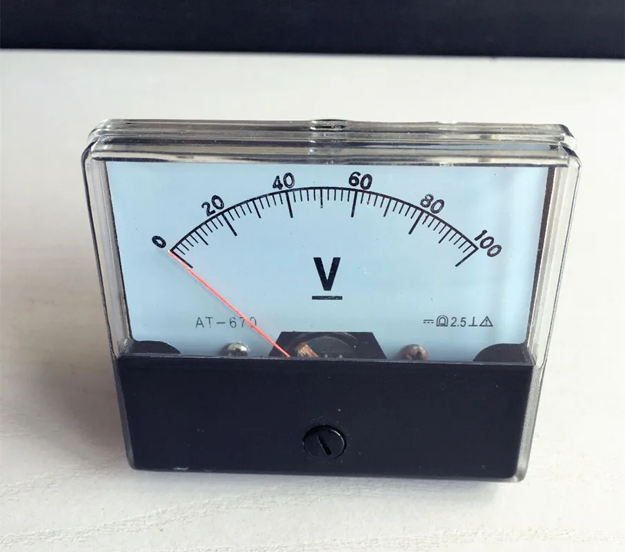

Analog Volt Voltage Voltmeter Panel Meter DC 0-100V