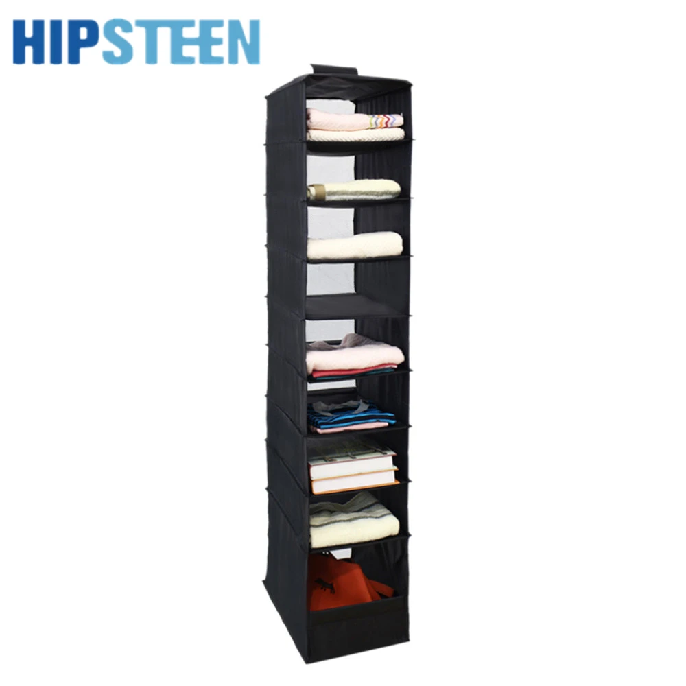 HIPSTEEN 9 Section Clothes Garment Organiser Storage Bags Rack Pocket