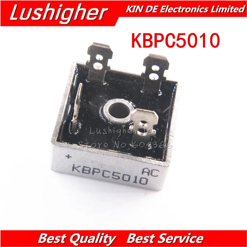1PCS KBPC5010 1000V 50A Diode Bridge Rectifier | Электронные компоненты и принадлежности