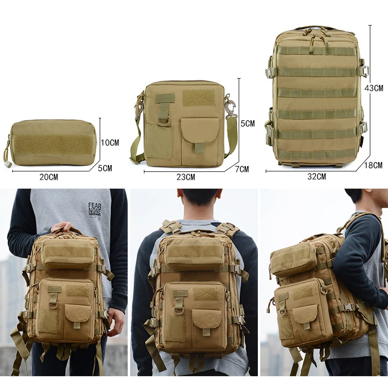 900D Molle Tactical Rucksack Military Bag Pack for Gym Trekking Hunting Hiking