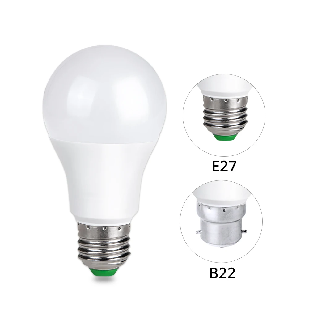 LED Light Bulb Sensor Lamp E27 B22 3W 10W AC220V 110V Dusk To Dawn
