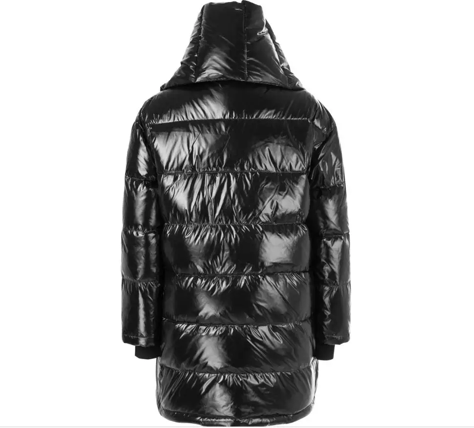 winter new fashion brand 90% white duck down jacket female big size warm longer down coat with a beautiful Bib wq151