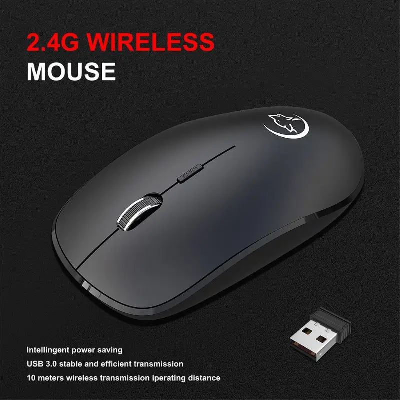 НОВЕЙШАЯ портативная мини-ползунок G834 2,4 ГГц, беспроводная мышь, немой оптическая игровая мышь, usb-приемник для ПК, компьютера, ноутбука, аксессуары
