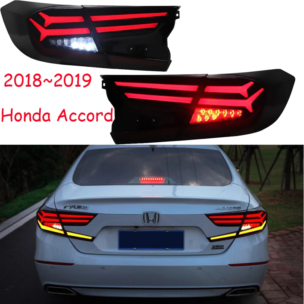 Car Styling for Accord 2018 Tail Lights Accord 10th LED Tail Light Spirior Rear Lamp LED DRL