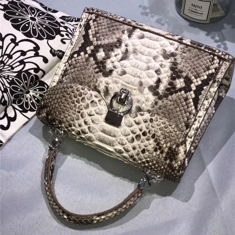 Модный дизайнерский Женский кошелек из натуральной кожи питона, женская сумочка из экзотической змеиной кожи, женская сумка через плечо