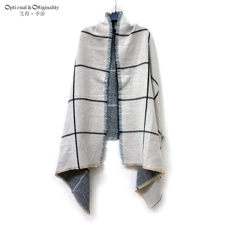 Nuevo Diseño Color Beige Grande Bufanda Caliente Invierno Bufanda de Tartán Fassel Bufandas y Estolas de Moda Femenina Para Mujer Bufandas Bandana|Bufandas de mujer| - AliExpress