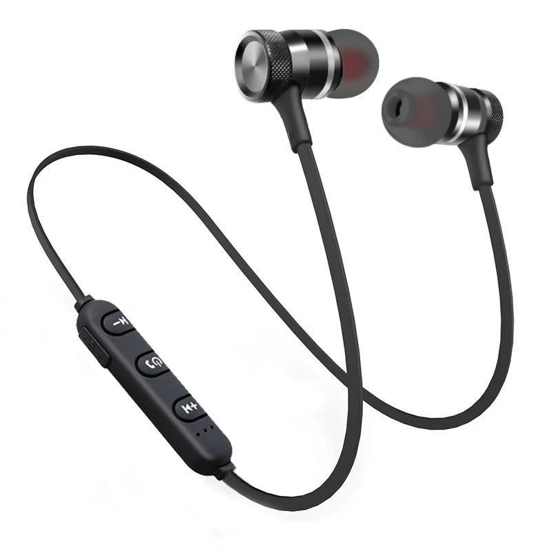 

Yodeli XT-6 Bluetooth Headphones Wireless Sport Earphone Metal Magnetic Headset Handsfree Earbuds with Mic for Phone iOS Android