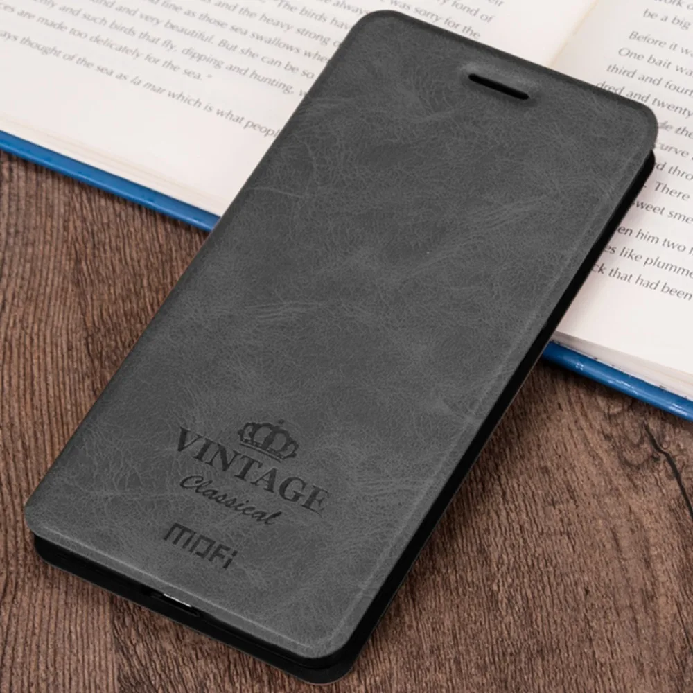 MOFI для Xiaomi Redmi Note 5 Pro Crazy Horse Флип кожаный чехол с держателем и слотом карт