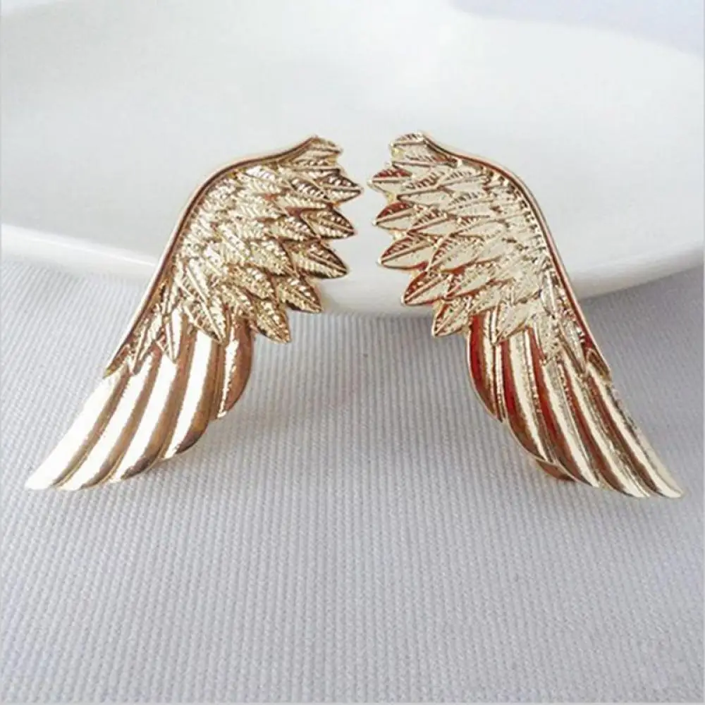 

1 Pair Of Brooch Pins Women Punk Wing Scarf Lapel Collar Xmas Gift Lapel Pins Brooches Women Alloy Pin Enamel Jewelry