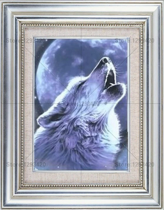 

Full Rhinestone painting crystal Home Decoration DIY Diamond painting animal 5D cross stitch pattern diamond embroidery wolf