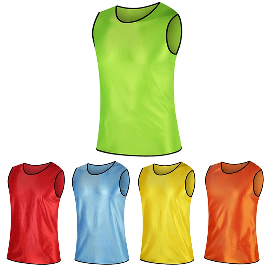 2018 New Sleeveless Men Kids Soccer Training jerseys Suit Football