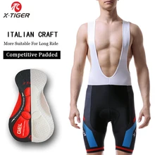 Велосипедные шорты X-Tiger Pro, велосипедные колготки, 5D гелевые мягкие велосипедные шорты для горного велосипеда, Verano Ropa Ciclismo Hombre для мужчин
