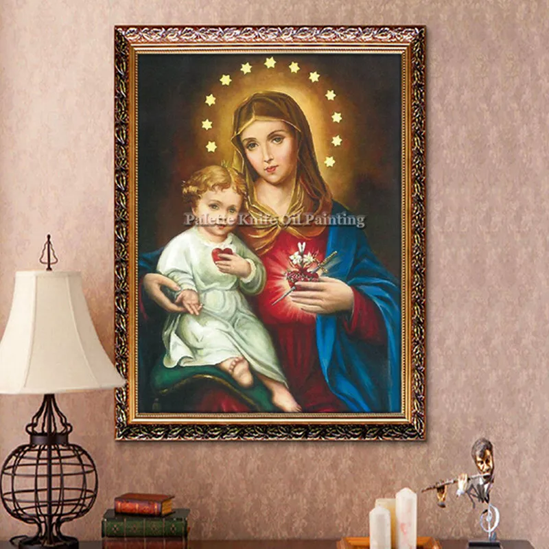 

Poster and print of Household adornment Jesus Christ ,Jesus and the virgin of the sacred heart,Christmas decorations for home