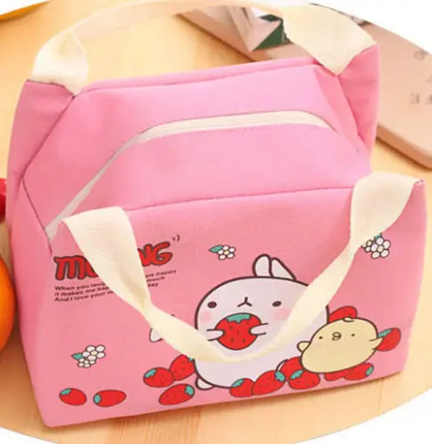 Брендовые новые стильные детские сумки для ланча, крутая сумка для пикника, школьная сумка для ланчбокса, розовый и синий цвета - Цвет: Розовый