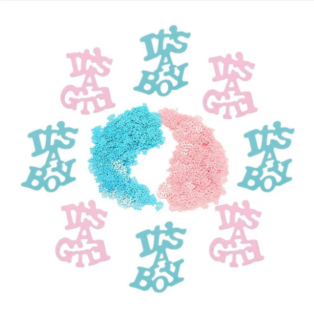 

1 Bag 15 g Creative Table Scatter Confettis It's a Boy/Girl Shape Letters Baby Shower Birthday Party Decorations Kids