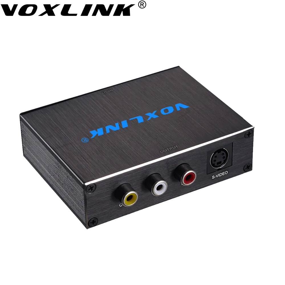 

VOXLINK HDMI to Composite AV S-Video 3RCA R/L Audio Video Converter PAL/NTSC 720P/1080P Adapter for Laptop Xbox PS3 TV Blue-Ray