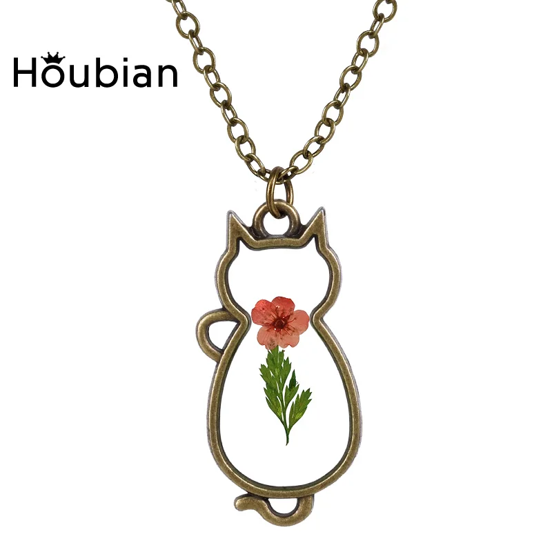 Houbian DIY Подвески подвески в виде животных кошек ожерелье для девочек образец