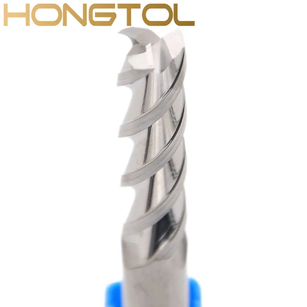 

HONGTOL 1Pc Carbide End Mill For Aluminum Router Bit 1mm 2mm 3mm 4mm Face Milling Cutter Tools Endmill HSS & Aluminium