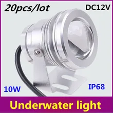 10 Вт подводный вело света мытья Открытый Водонепроницаемый IP68 Бассейны пруд фонтан лампы чистый белый теплый белый DC12V