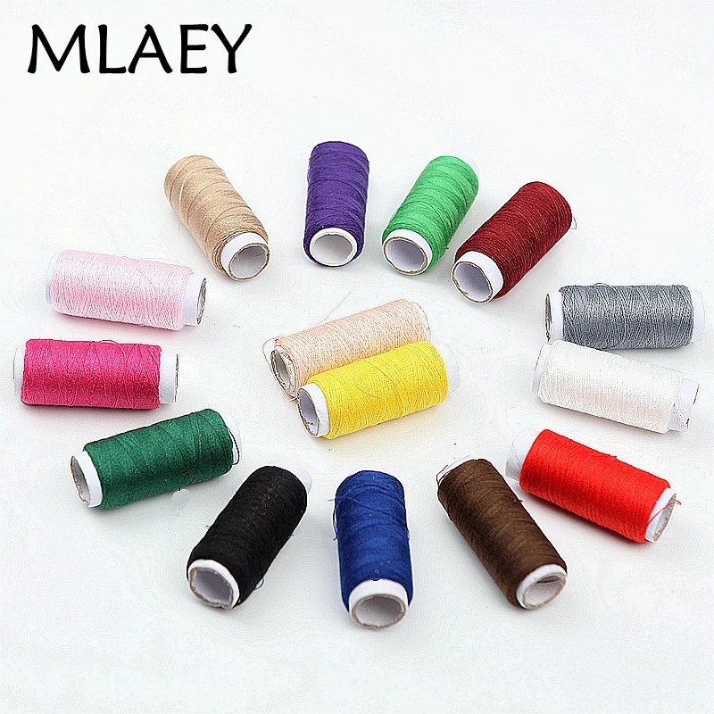 

MLAEY Sewing Thread 15 Colors 10PCS/Lot Thin Line Sewing Garments Sewing Machine Hand Stitching Sewing Supplies Polyester 19073