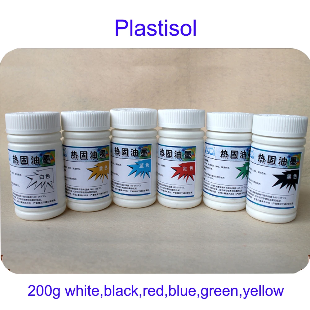 

Environmental Plastisol Ink for Screen Printing Press and Equipment 200G/Bottle