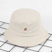 Мода для взрослых женщин и мужчин клубника вельвет Рыбацкая шляпа Солнцезащитная шляпка для ношения на открытом воздухе летняя шляпа летняя Милая Повседневная Мягкий Козырек